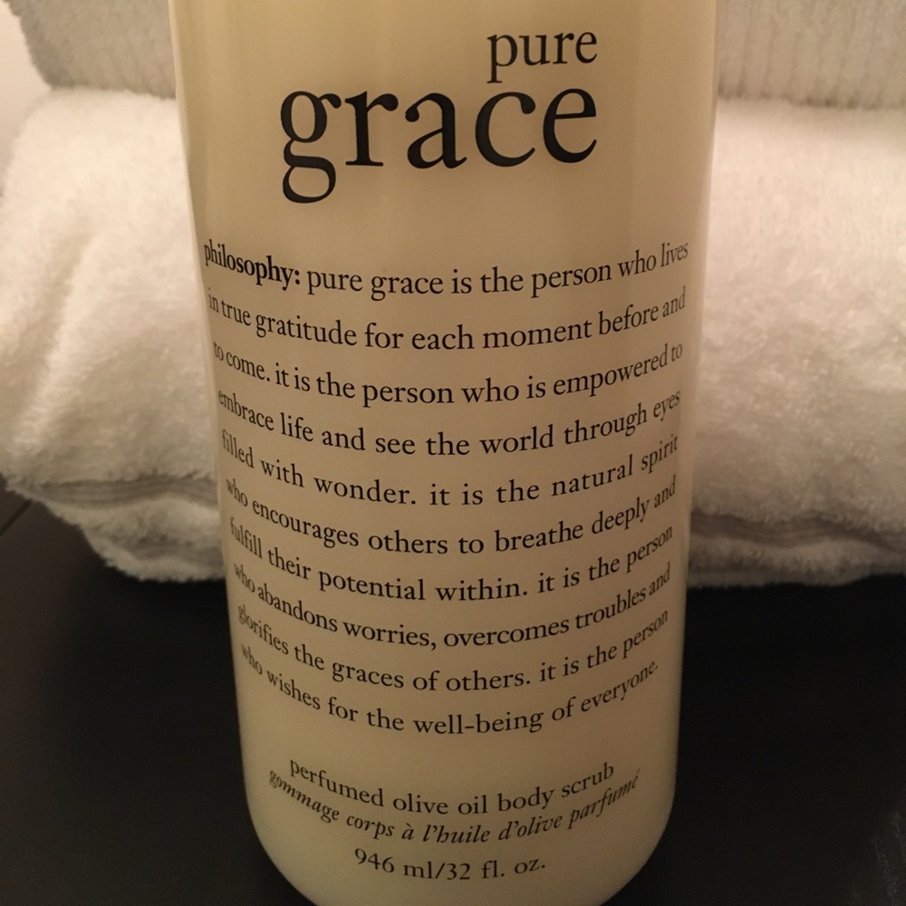 Philosophy Pure Grace olive oil body scrub 32 oz